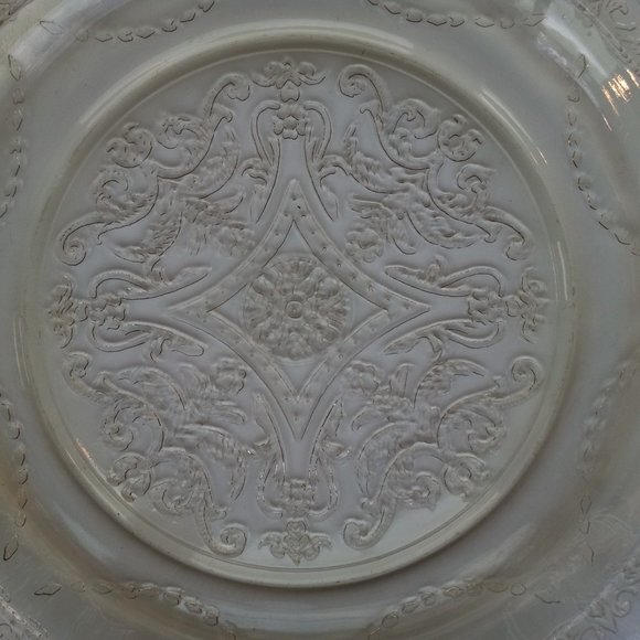 Vintage Federal Glass Recollection Madrid Amber Glass Dinner Plate Sugar Bowl - Picture 3 of 14